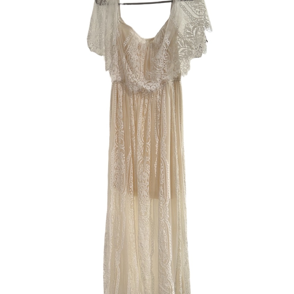 Baltic Born Cream Lace Maxi Dress - Picture 2 of 3
